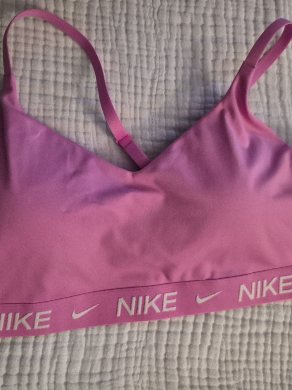 Nike Pink Bralette with Branded Elastic Band